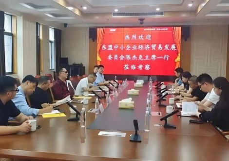 东盟中小企业经济贸易发展委员会代表团访问湖州
